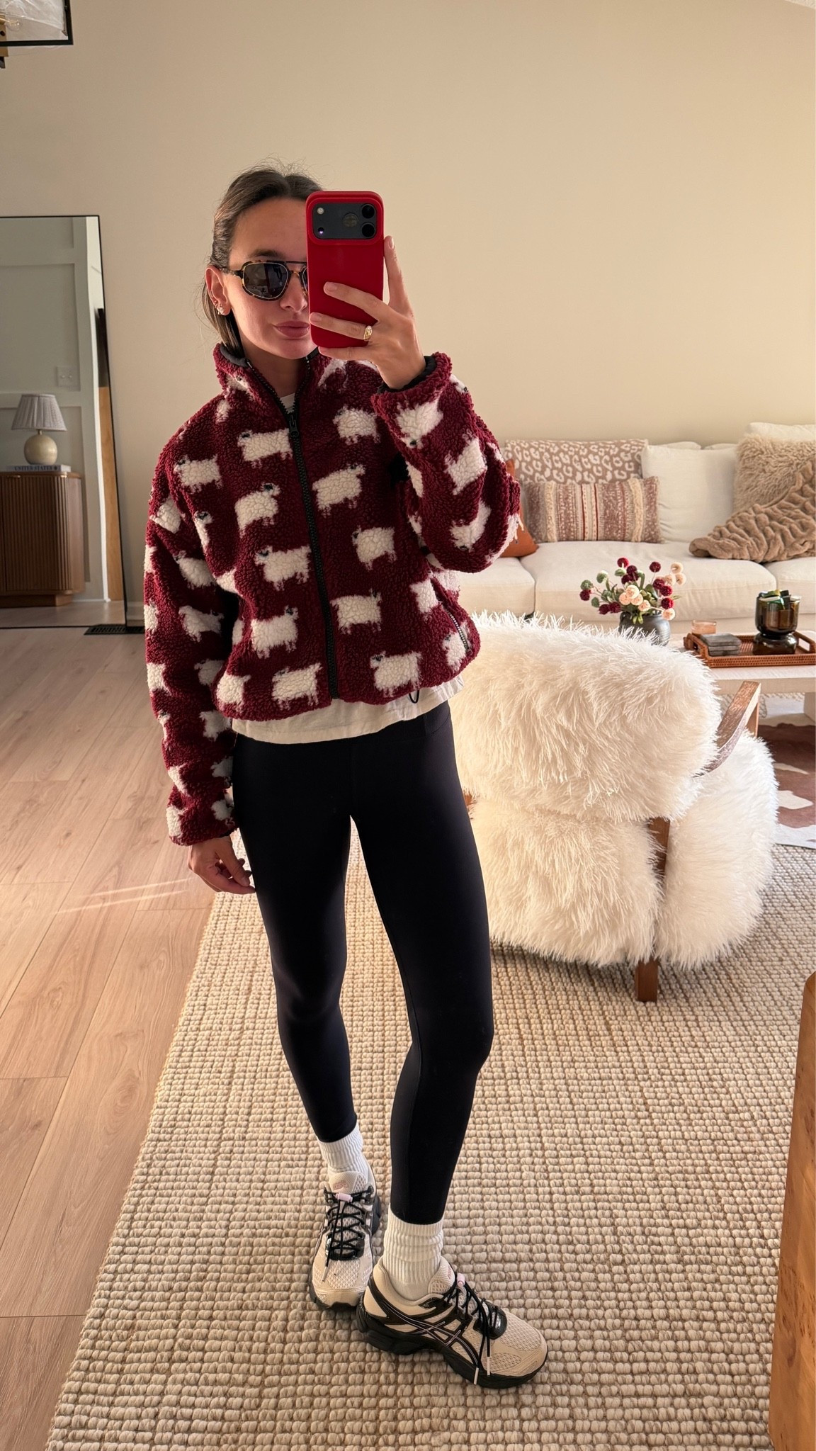 XS fleece and leggings
