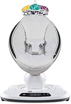 4moms mamaRoo 4 Baby Swing, Bluetooth Baby Rocker with 5 Unique Motions, Smooth, Nylon Fabric, Gr... | Amazon (US)