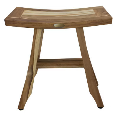 HomeRoots 18" Natural Teak Rectangular Shower Bench | Target