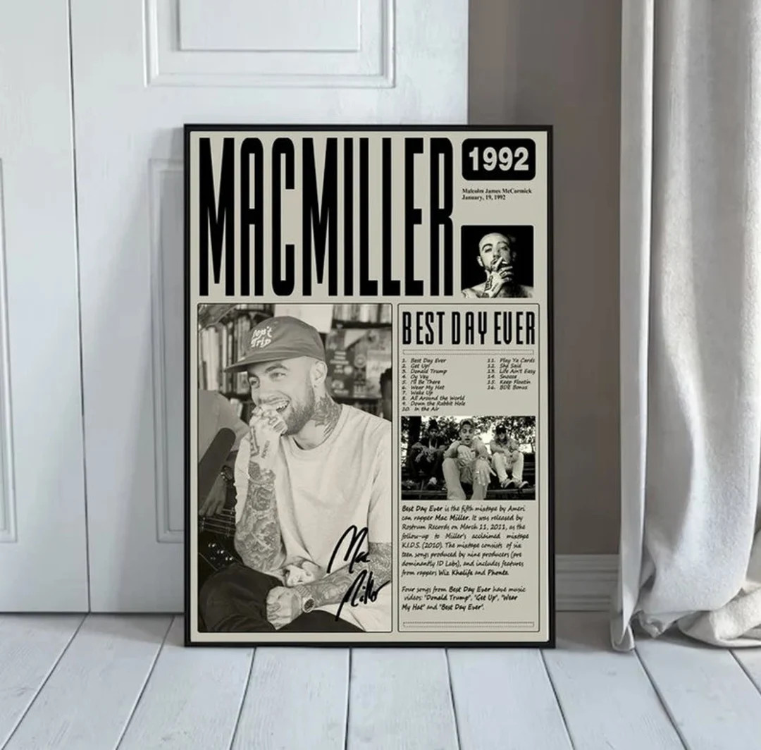 Mac Miller Magazine Poster - Etsy | Etsy (US)