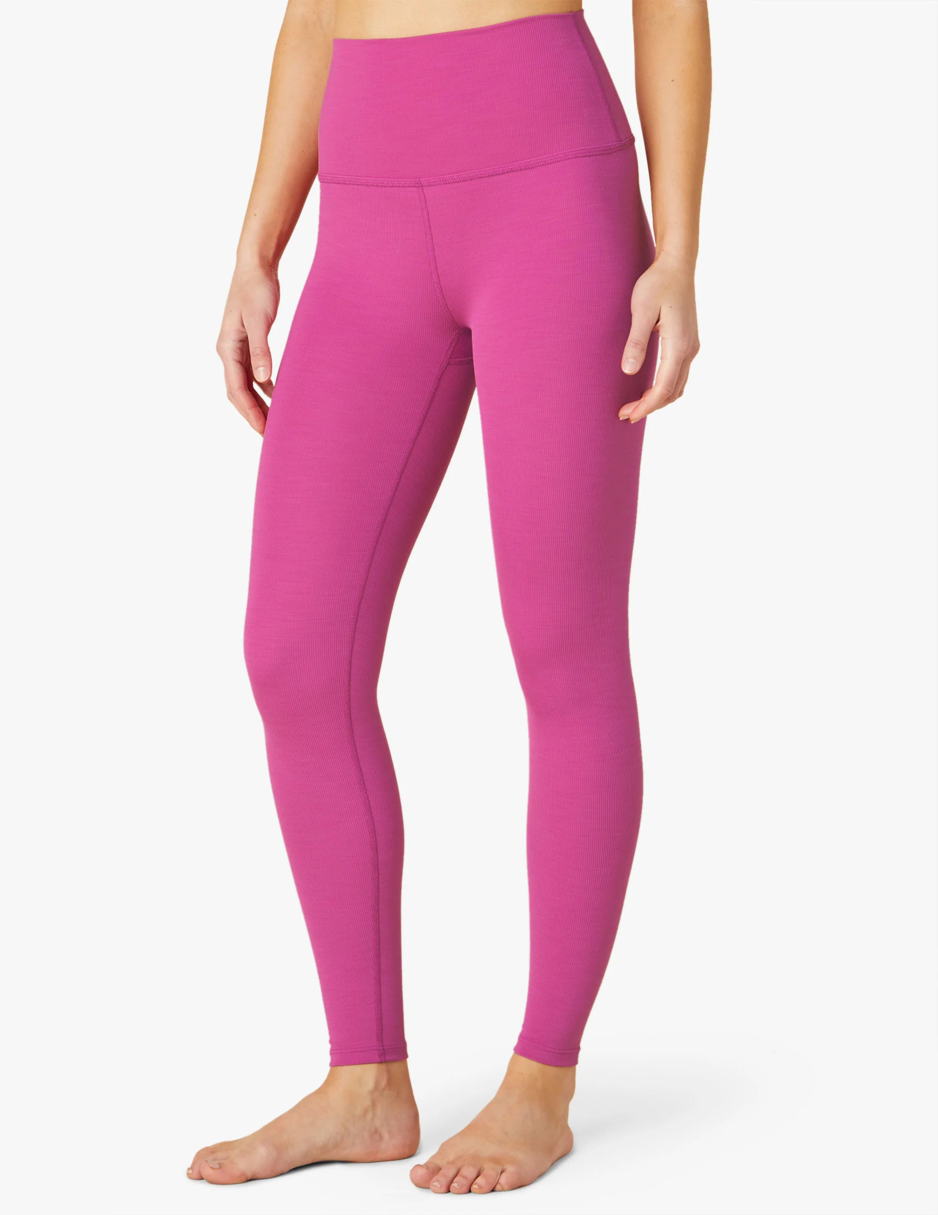 Heather Rib High Waisted Midi Legging | Beyond Yoga | Beyond Yoga