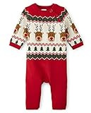 Amazon.com: Gymboree Baby Girls Long Sleeve Sweater Romper and Toddler Footie, Holiday Exp Fairis... | Amazon (US)