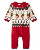 Amazon.com: Gymboree Baby Girls Long Sleeve Sweater Romper and Toddler Footie, Holiday Exp Fairis... | Amazon (US)