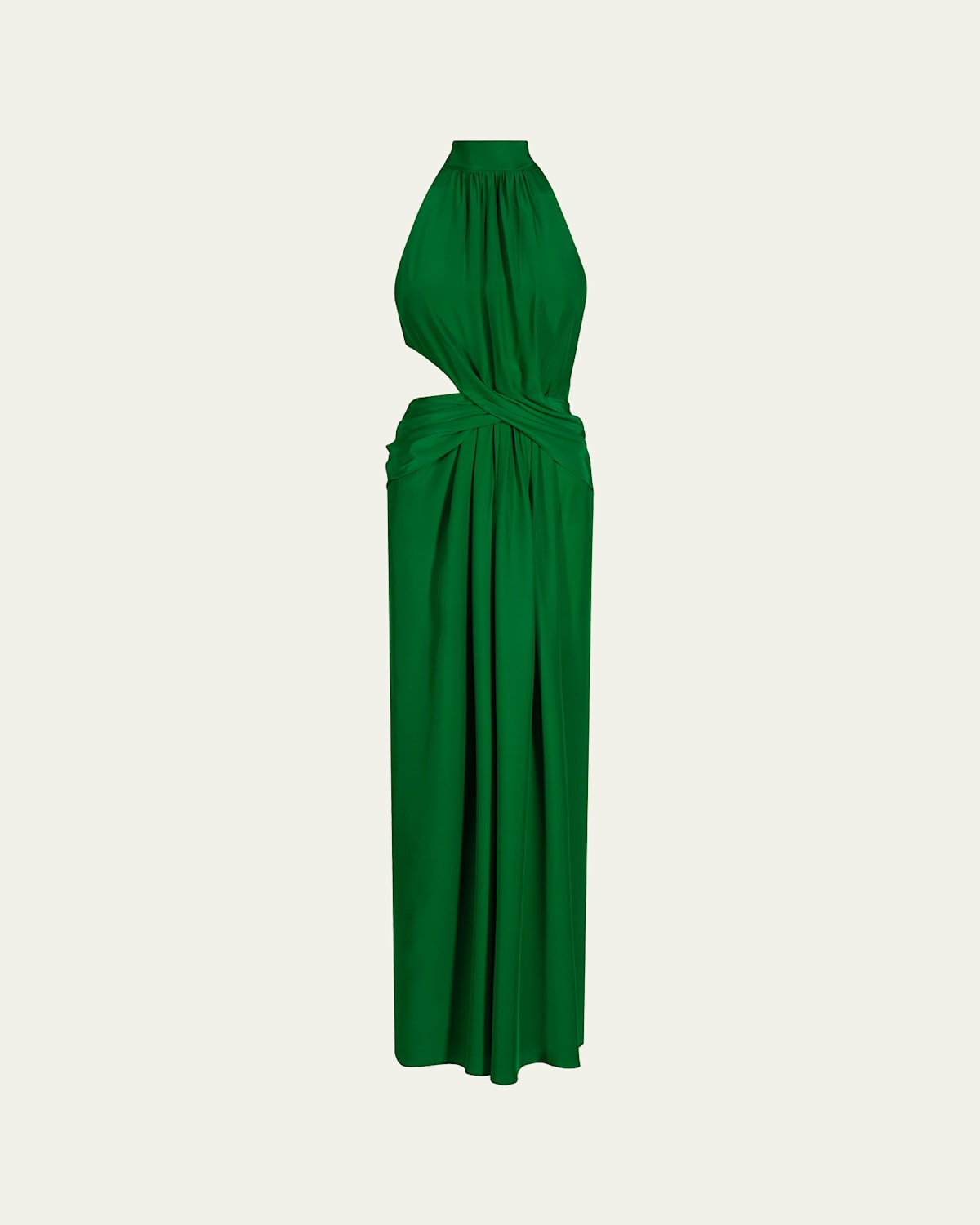 Excepcionalidad Crepe Cutout Maxi Halter Dress | Bergdorf Goodman
