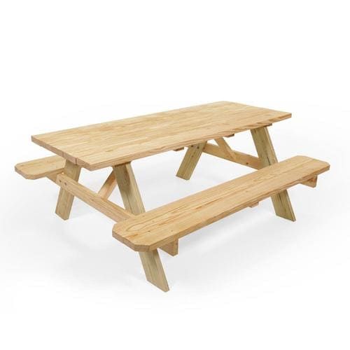 72-in Brown Southern Yellow Pine Rectangle Picnic Table | Lowe's