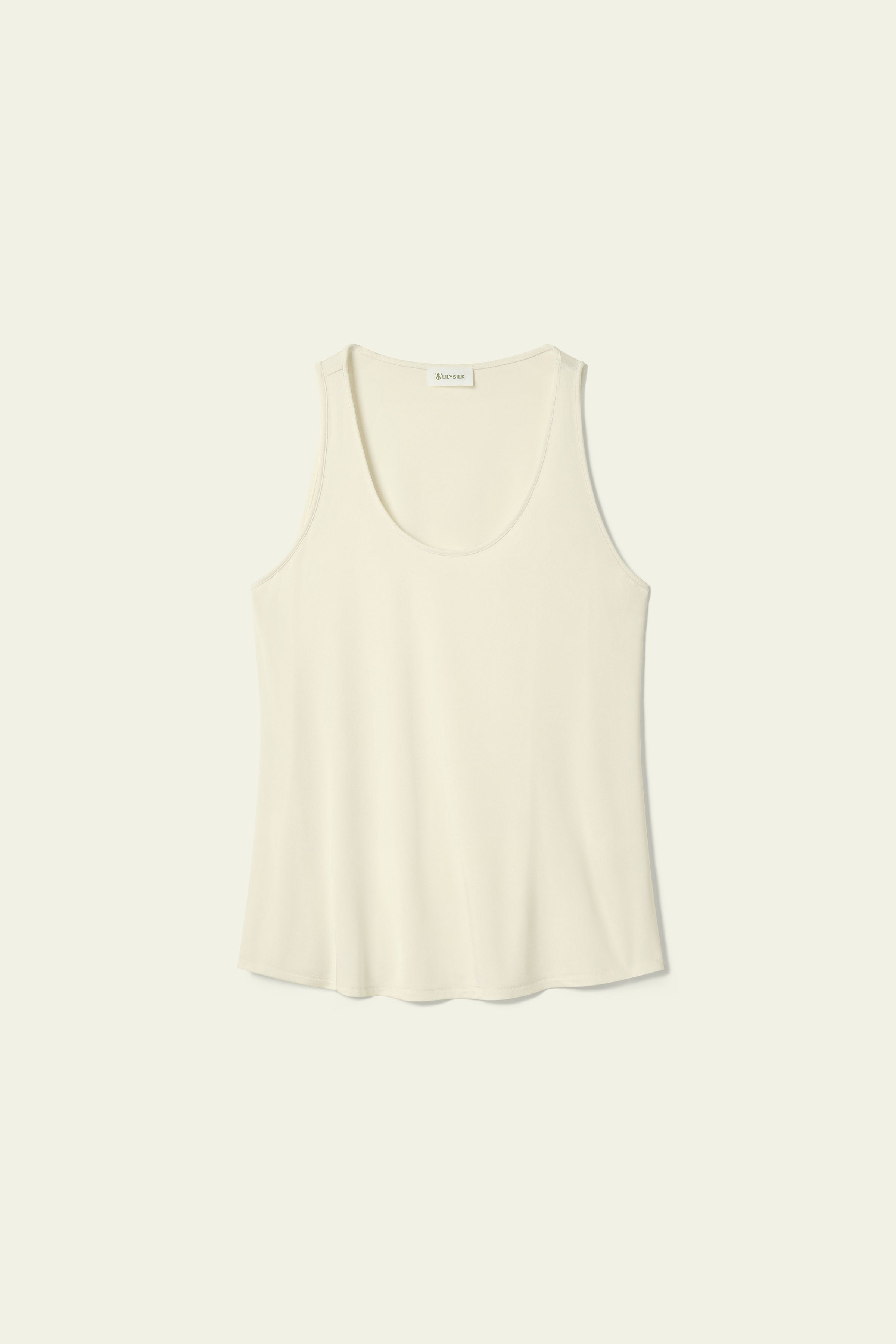 Silk Breeze Jersey Scoop Tank Top | LilySilk