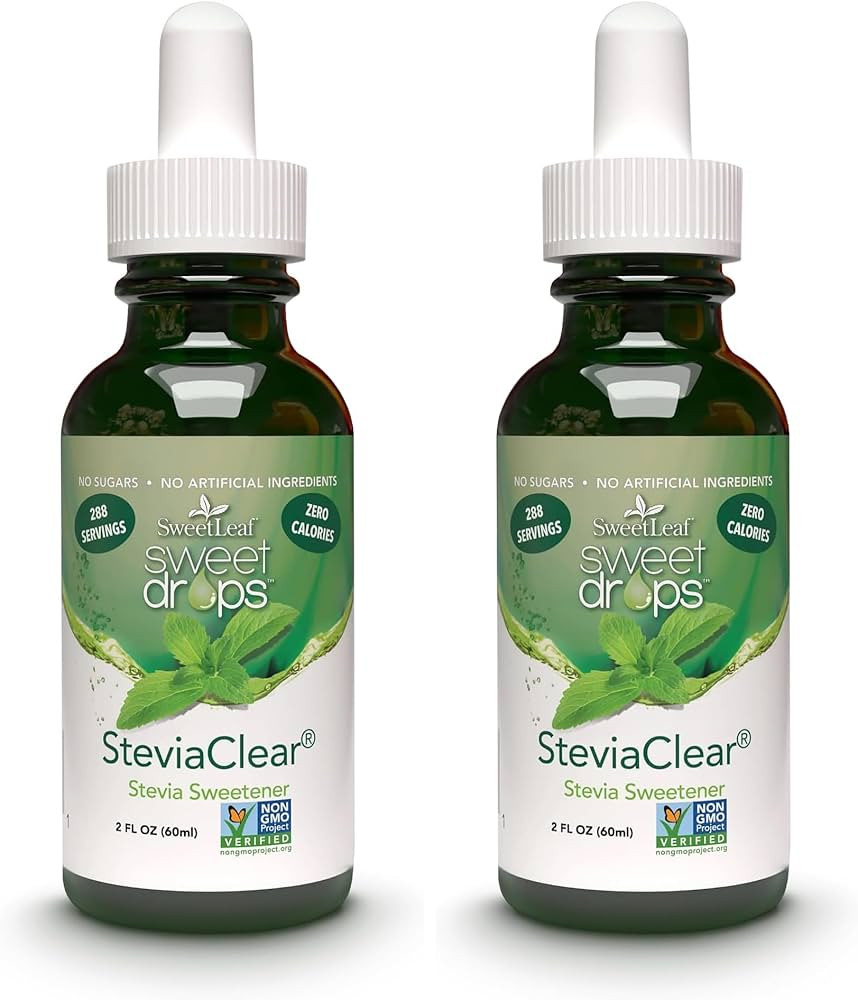 SweetLeaf, Sweet Drops Liquid Stevia Sweetener, SteviaClear, 2 oz (Pack of 2) | Amazon (US)