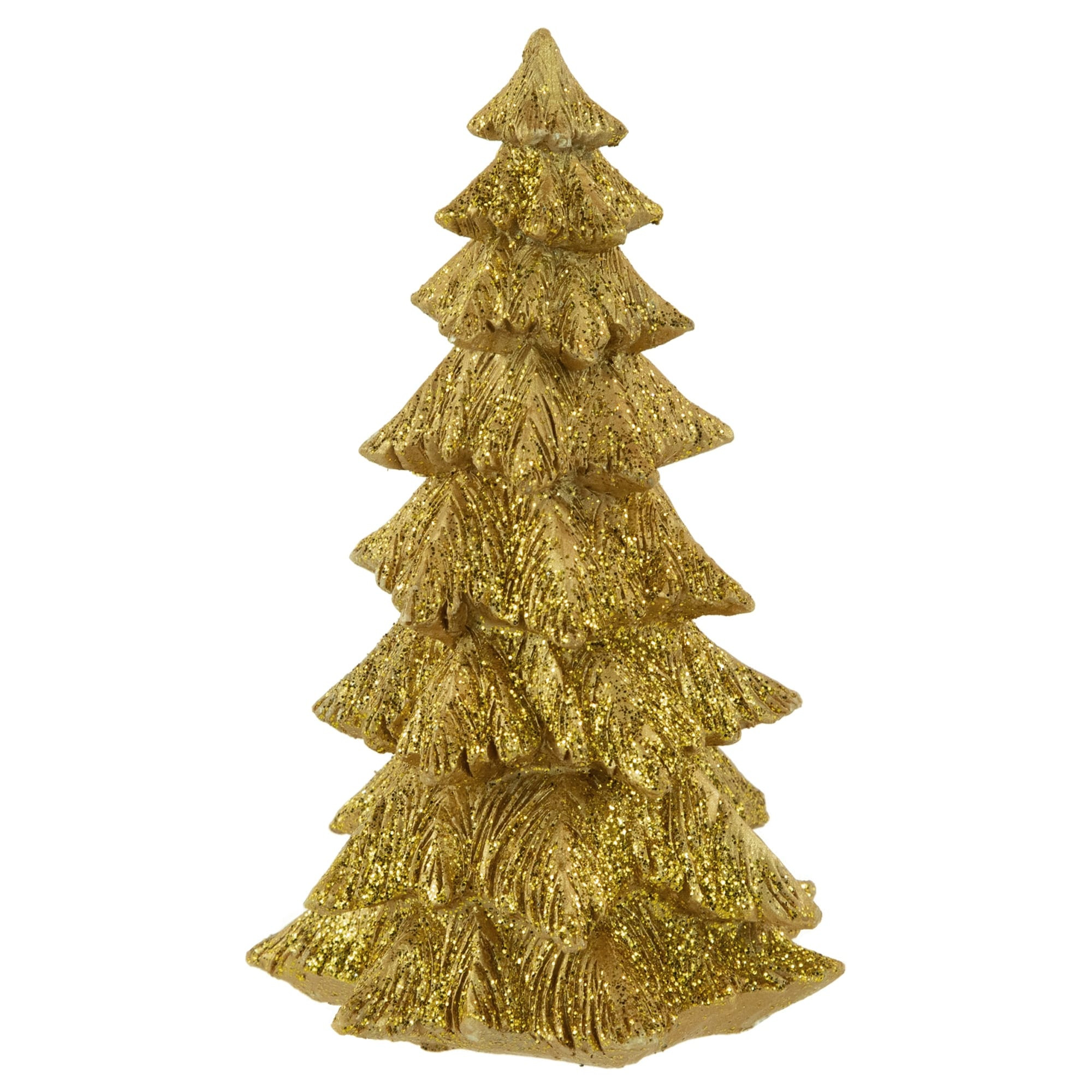 6" Gold Glittered Christmas Tree Decoration | Bed Bath & Beyond