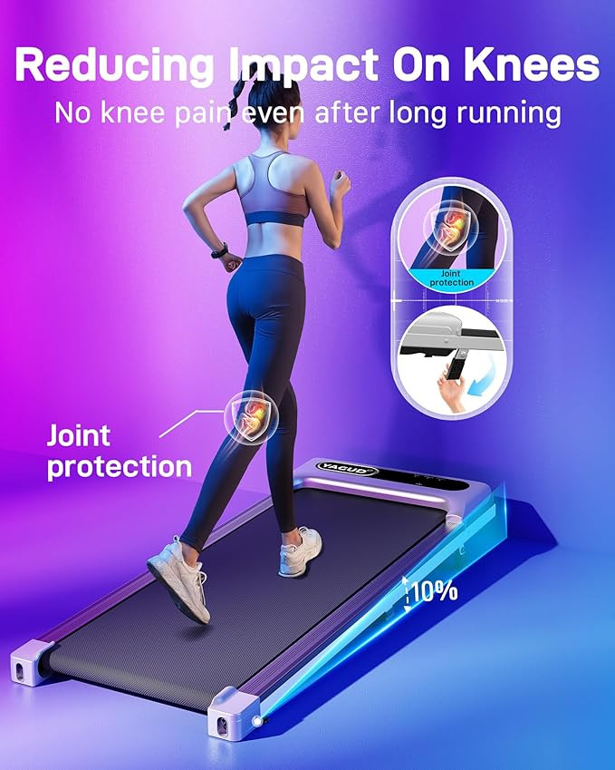 Under Desk Treadmill, Walking Pad for Home and Office, 2.5 HP Portable Walking Jogging Running Ma... | Amazon (US)