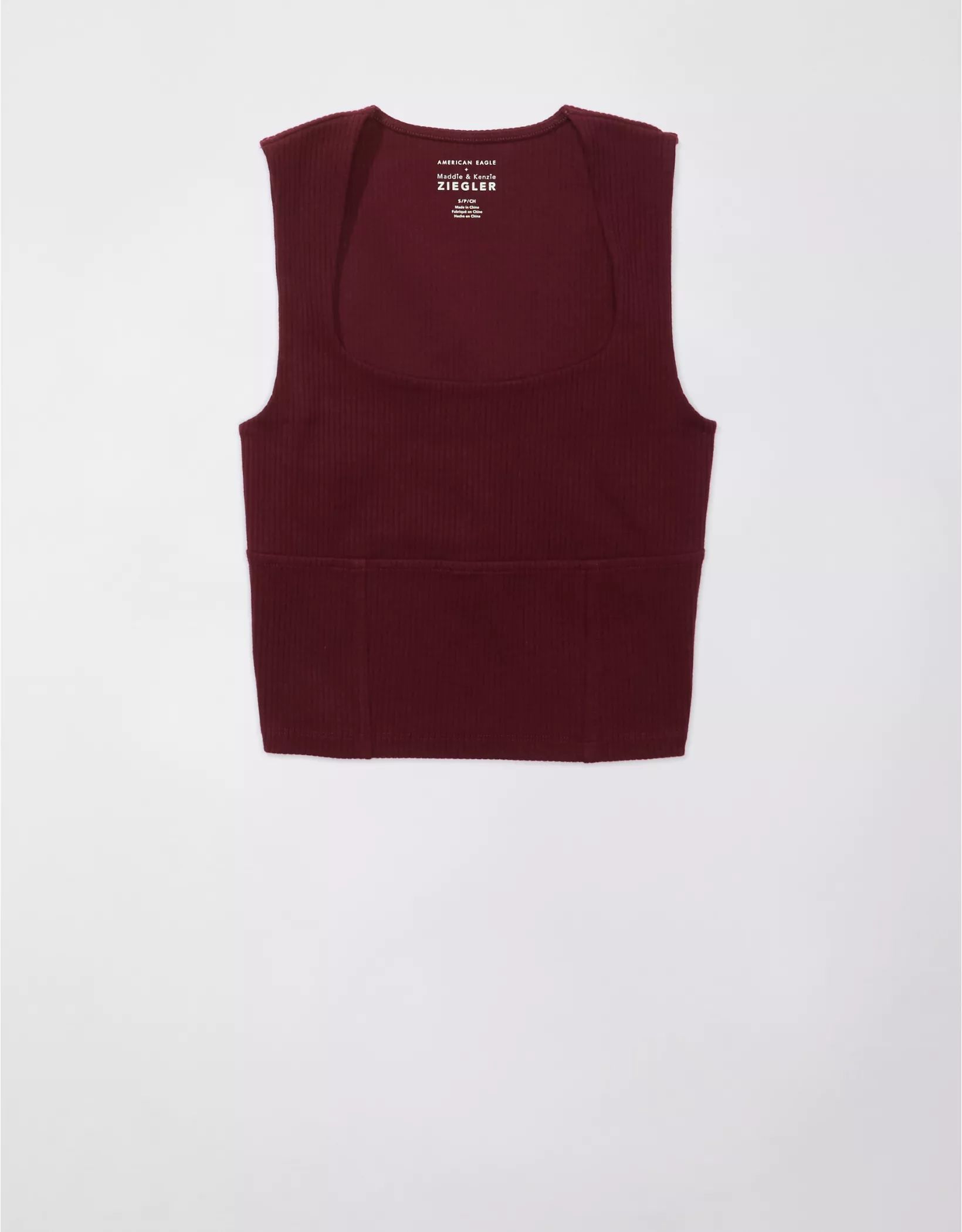 AE x The Ziegler Sisters Cropped Corset Tank Top | American Eagle Outfitters (US & CA)