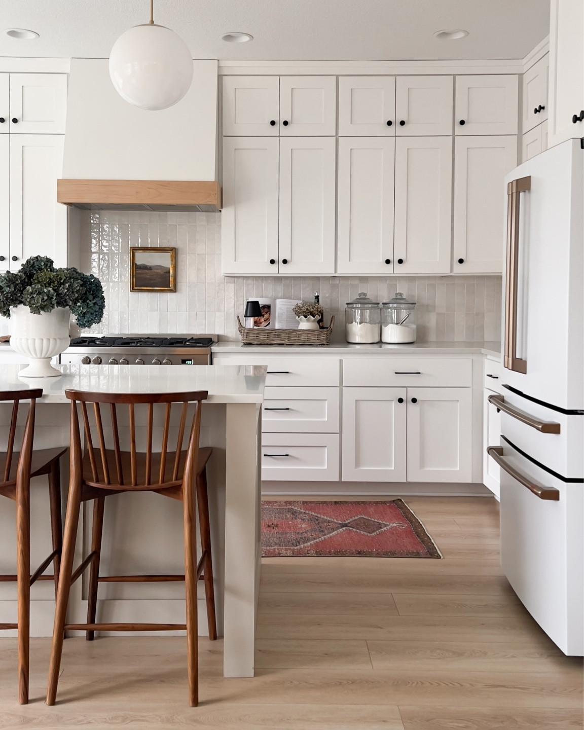 Kitchen decor, transitional home decor, Homebyjulianne, all white kitchen, Williams Sonoma, gift guide, new build home kitchen inspo, vintage runner, white appliances 

#LTKHoliday #LTKhome #LTKSeasonal