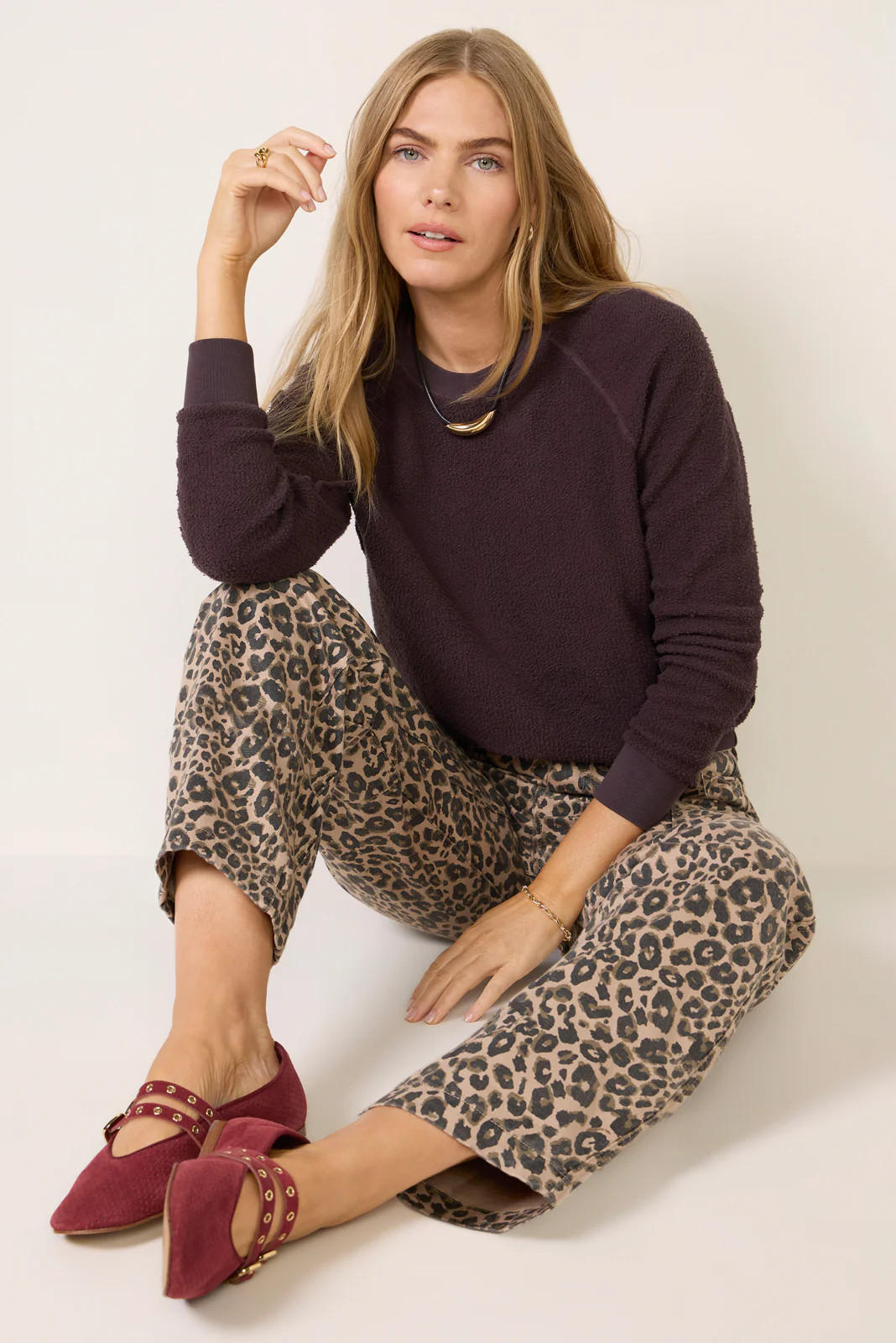 PERFECTWHITETEE Women's Ziggy Sweatshirt, Size XS, Brown | Evereve