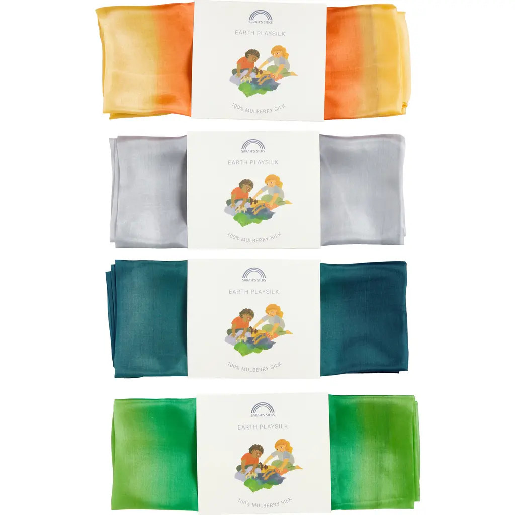 Sarah's Silks Set of 4 Earth Playsilks at Nordstrom | Nordstrom