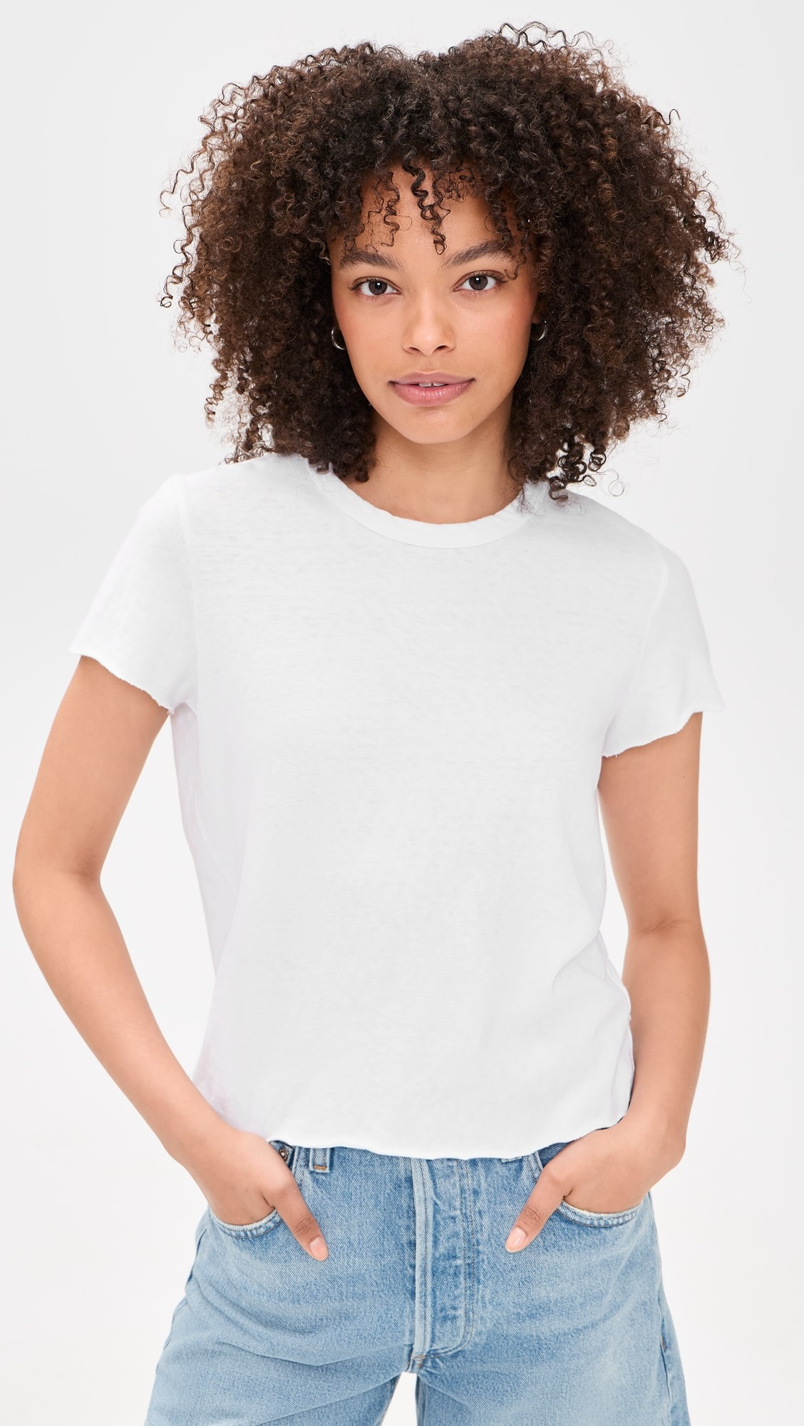Slub Jersey Shrunken Tee | Shopbop