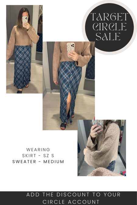 I loved this skirt! It was so light and comfortable and it comes in more prints and the cropped cozy sweater was so cute tucked in 
#target #targetcircle #targetcircleweek #targetstyle #targetlove #targetfanatic #ltkstyle #targetsales #targetdeals #targetlife #targetmom #momjeans #highrisejeans #targetlife #targetmademedoit #targetmusthaves #newattarget 

#LTKstyletip #LTKfindsunder50 #LTKsalealert