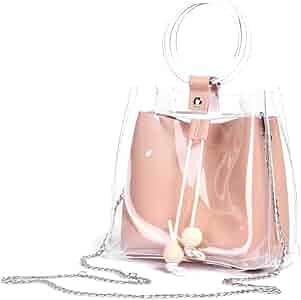 Barabum Stylish Classy Waterprof Clear Tote Beach Shoulder Crossbody Hand Bag | Amazon (US)