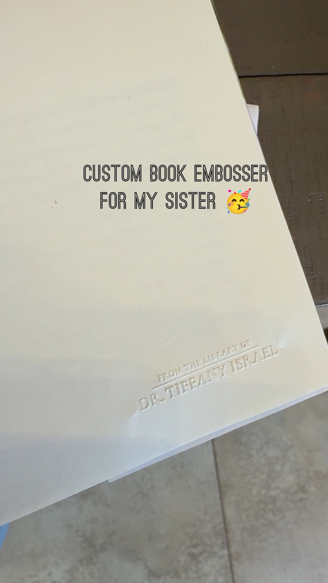 If you have a #bookworm in your life, I found the perfect #gift for you! My sister LOVES it. Total hit!

#customgifts #giftideas #bookembosser

#LTKstorytime #LTKU #LTKSaleAlert