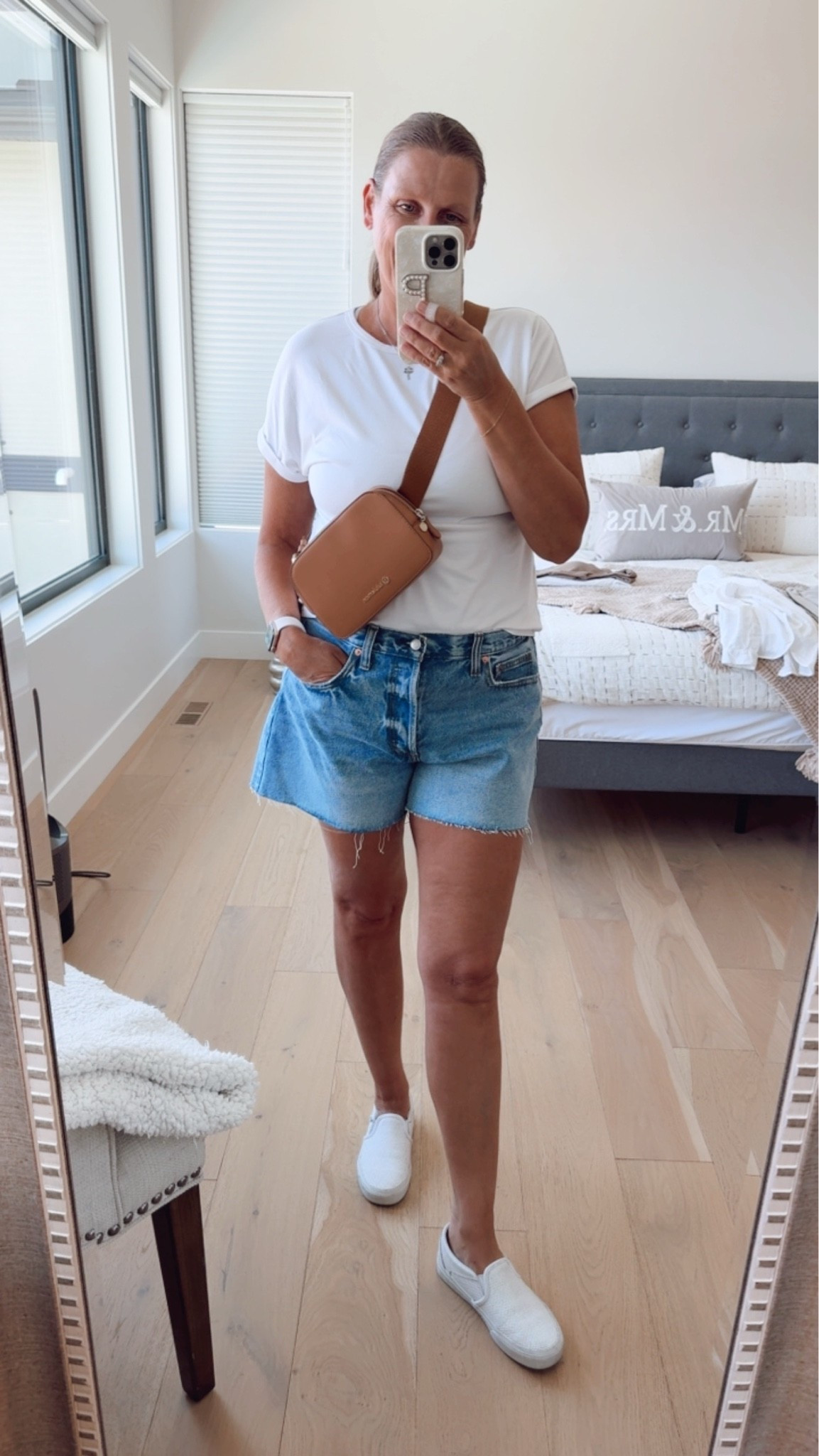 Gotta love some basics 
These denim shorts fit so good, A-line style so lots of room in the legs, super comfy

Denim shorts outfits, white tee , basics, wardrobe staples,

#LTKtravel #LTKsummer #LTKstyletip