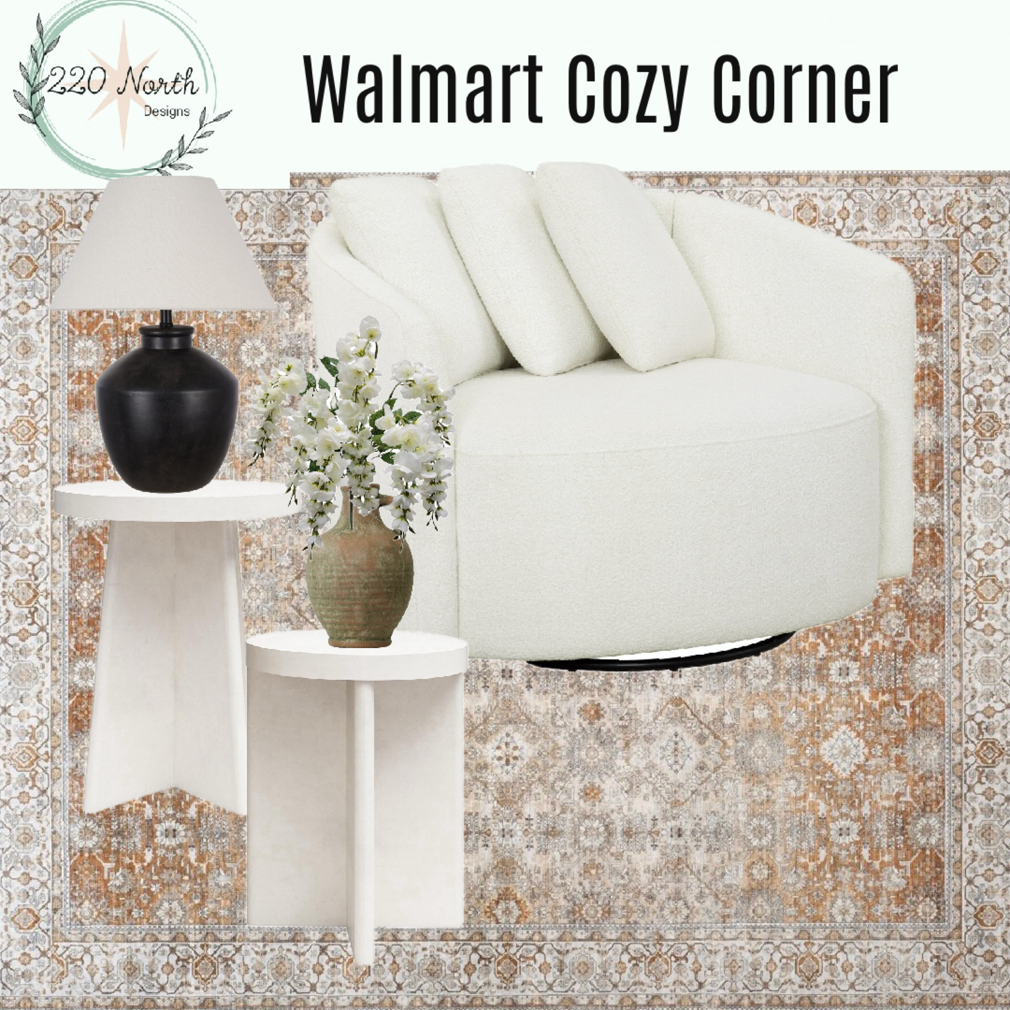 Walmart cozy corner 

Cozy accent chair corner finds, budget friendly home decor, Walmart deals, Walmart finds, living room style, living room design, vision board, accent chair, side tables, lamp, vases, area rug, living room design, living room ideas, home decor, neutral decor, bedroom decor, bedroom finds, bedroom furniture, bedroom chair 

#LTKhome #LTKstyletip #LTKU