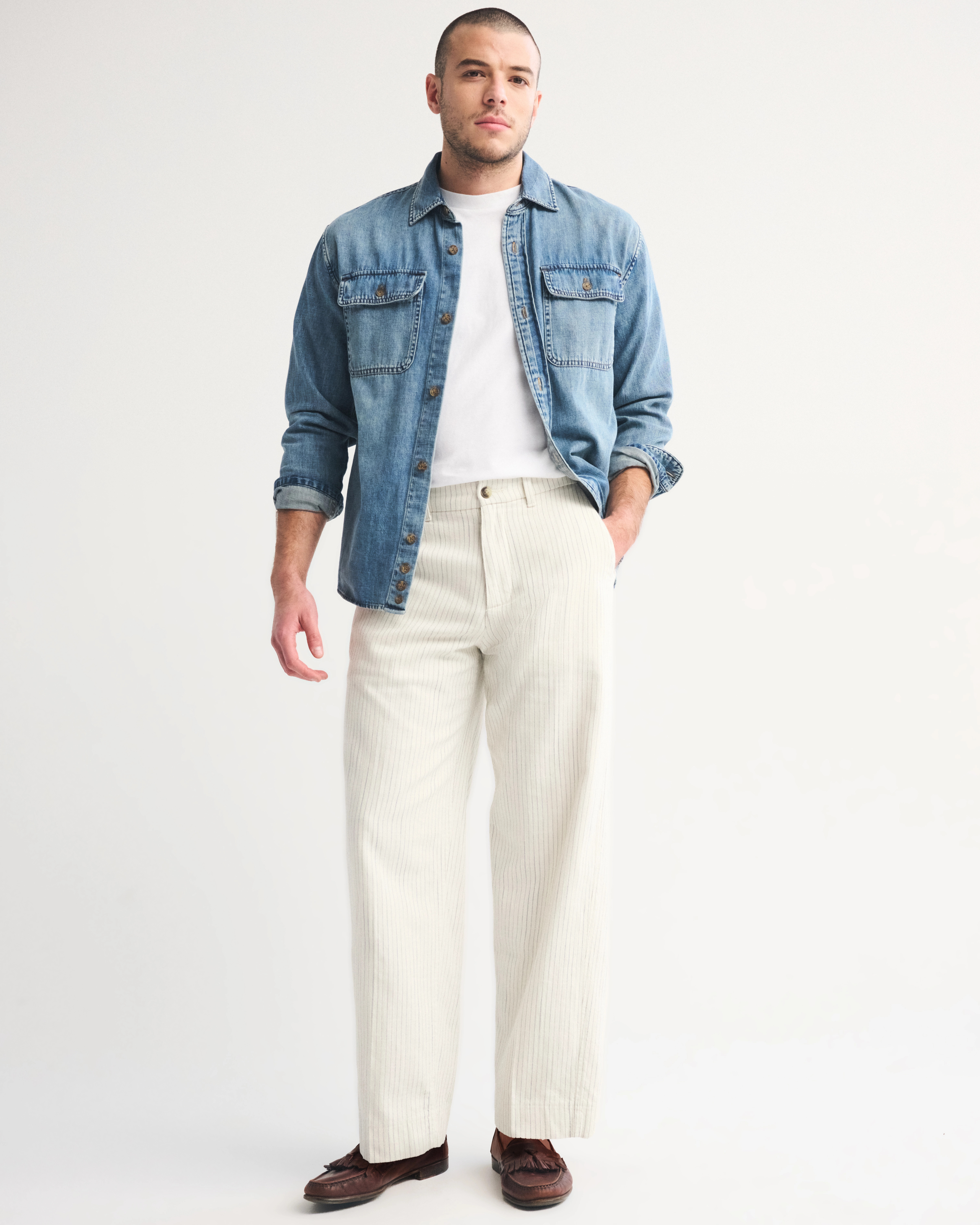Cotton Baggy Trouser | Abercrombie & Fitch (US)
