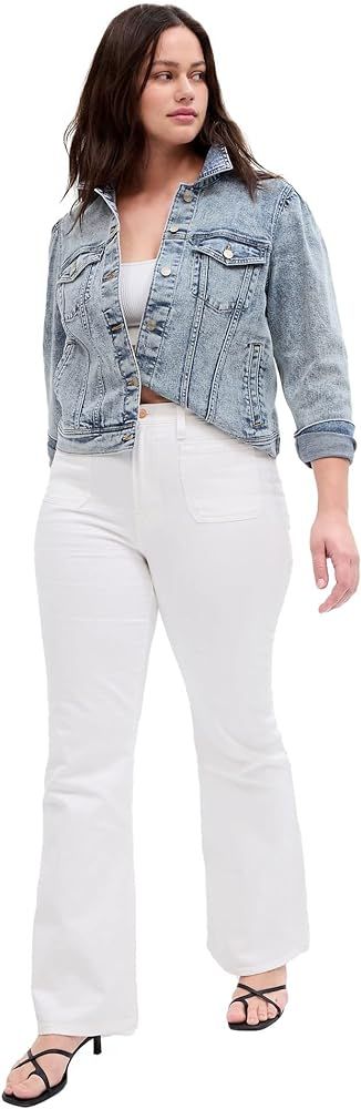 GAP Women's High Rise Flare Denim Jeans | Amazon (US)