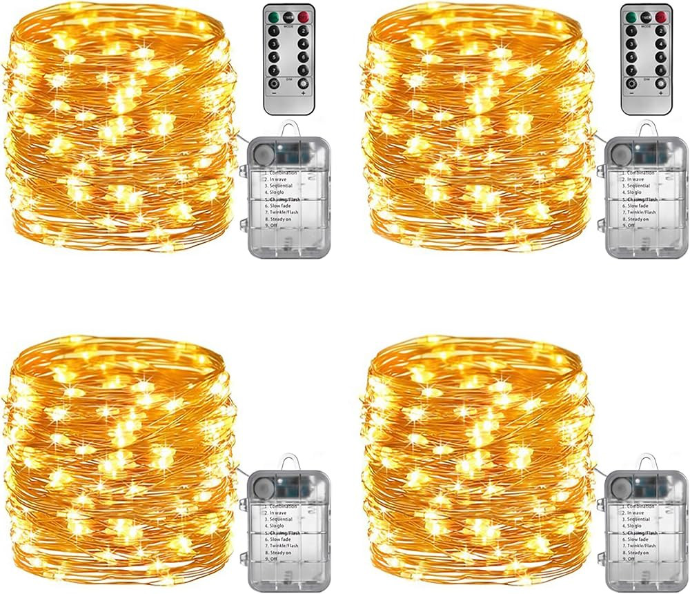 Sterno Home GL40736 50-Count Battery-Powered LED Fairy String Lights, 65.6-Feet, Remote Included,... | Amazon (US)