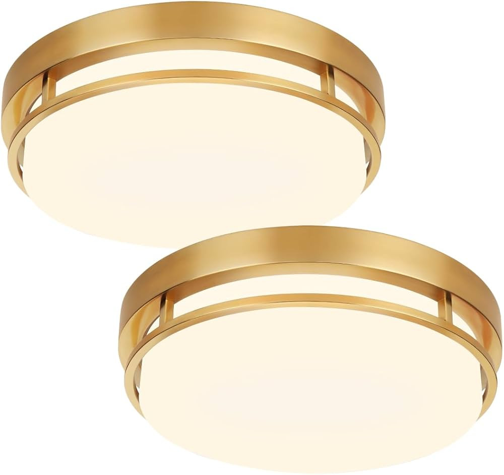 2Pack LED Flush Mount Ceiling Light Fixture 13" 20W, 3000/4000/5000K Color Selectable, Dimmable C... | Amazon (US)