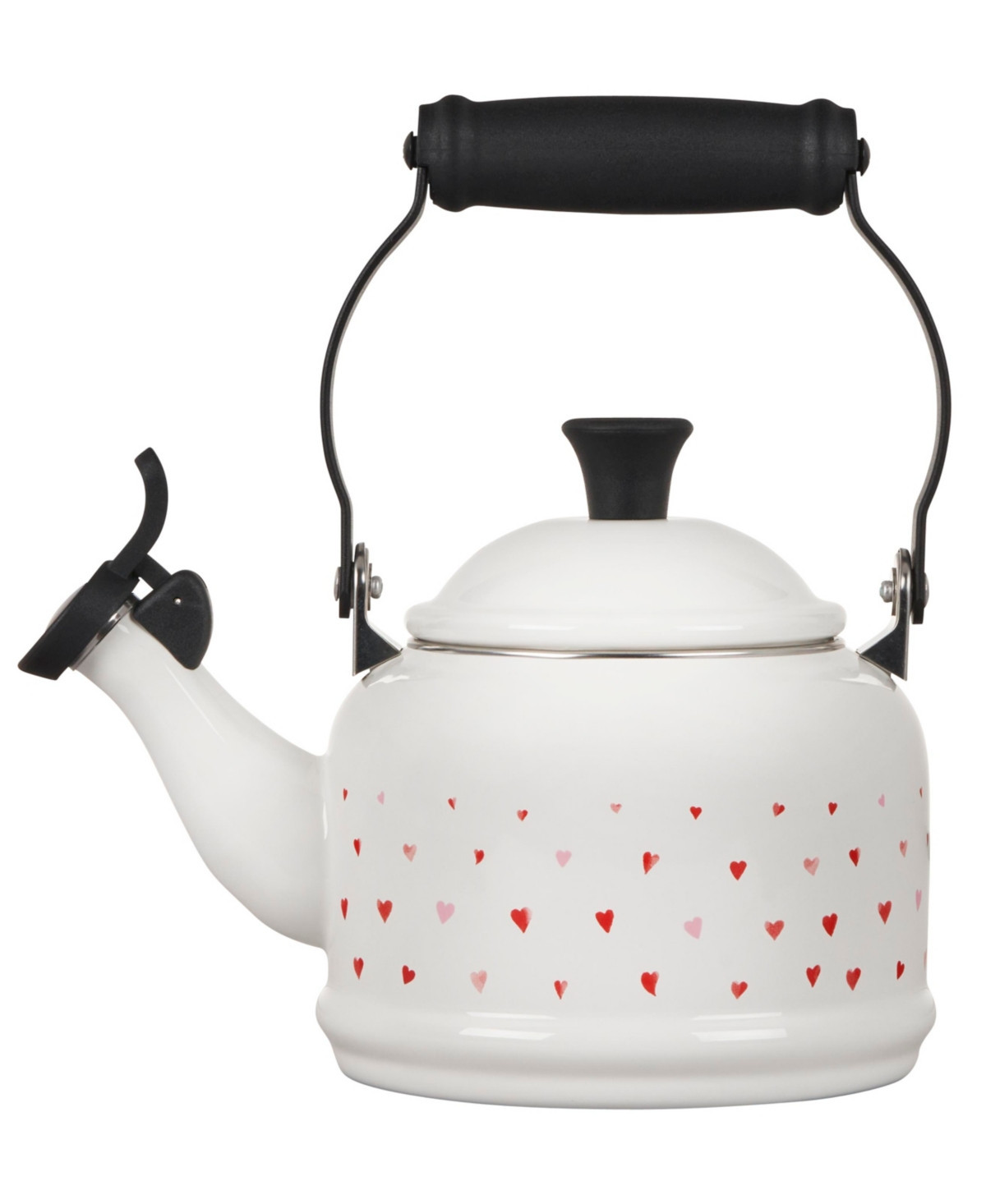 Le Creuset Enamel On Steel 1.25 Quart Demi Kettle with Heart Applique | Macys (US)
