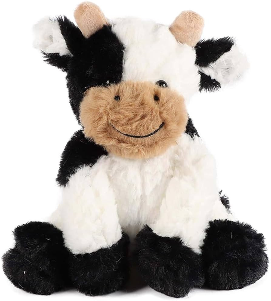 Adorable Plush Cow Toy Floppy Dairy Cattle Soft Stuffed Animal,Soft Kawaii Plushies Cuddle Pillow... | Amazon (US)