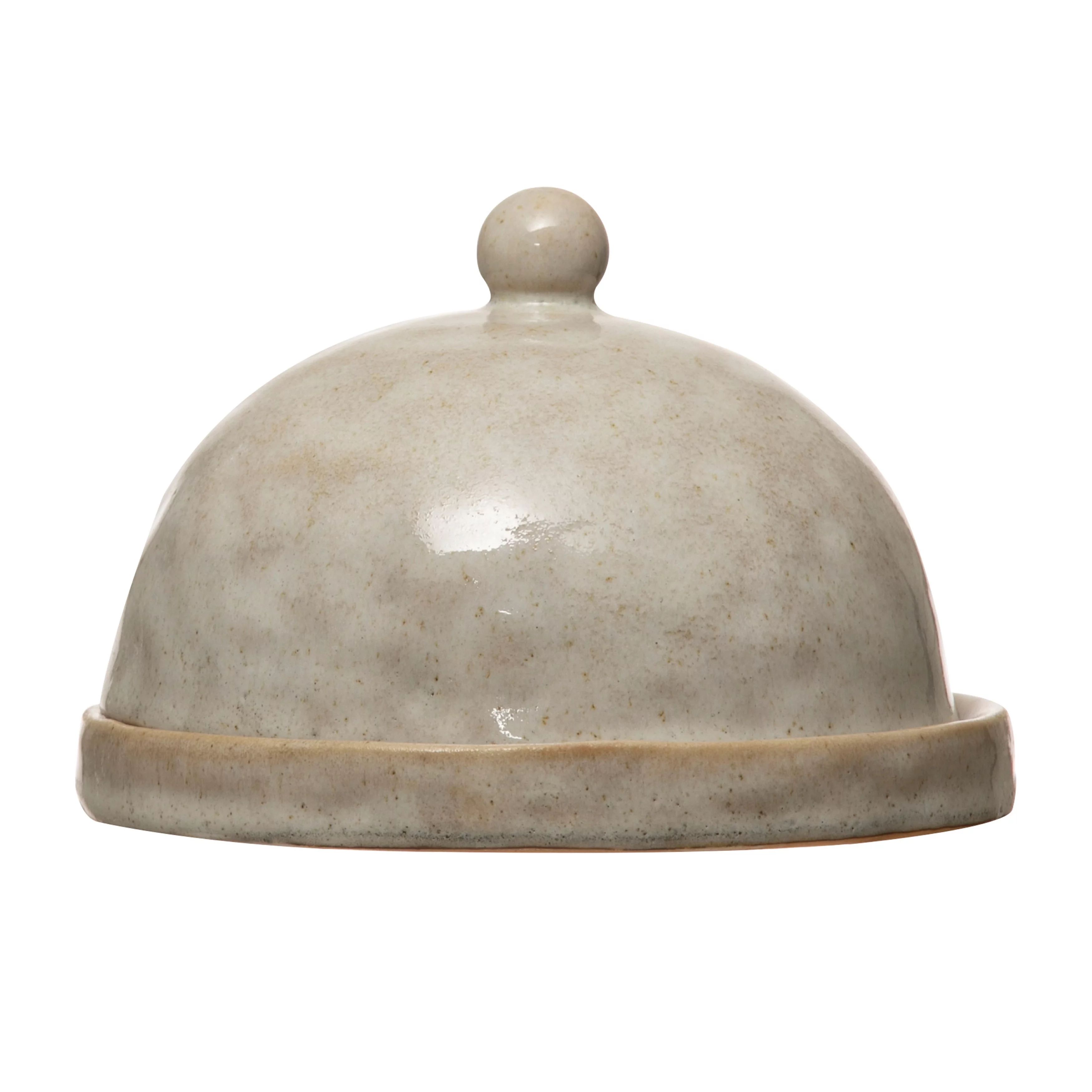 Creative Co-Op Stoneware Domed Dish, White Reactive Glaze (Each One Will Vary) | Walmart (US)
