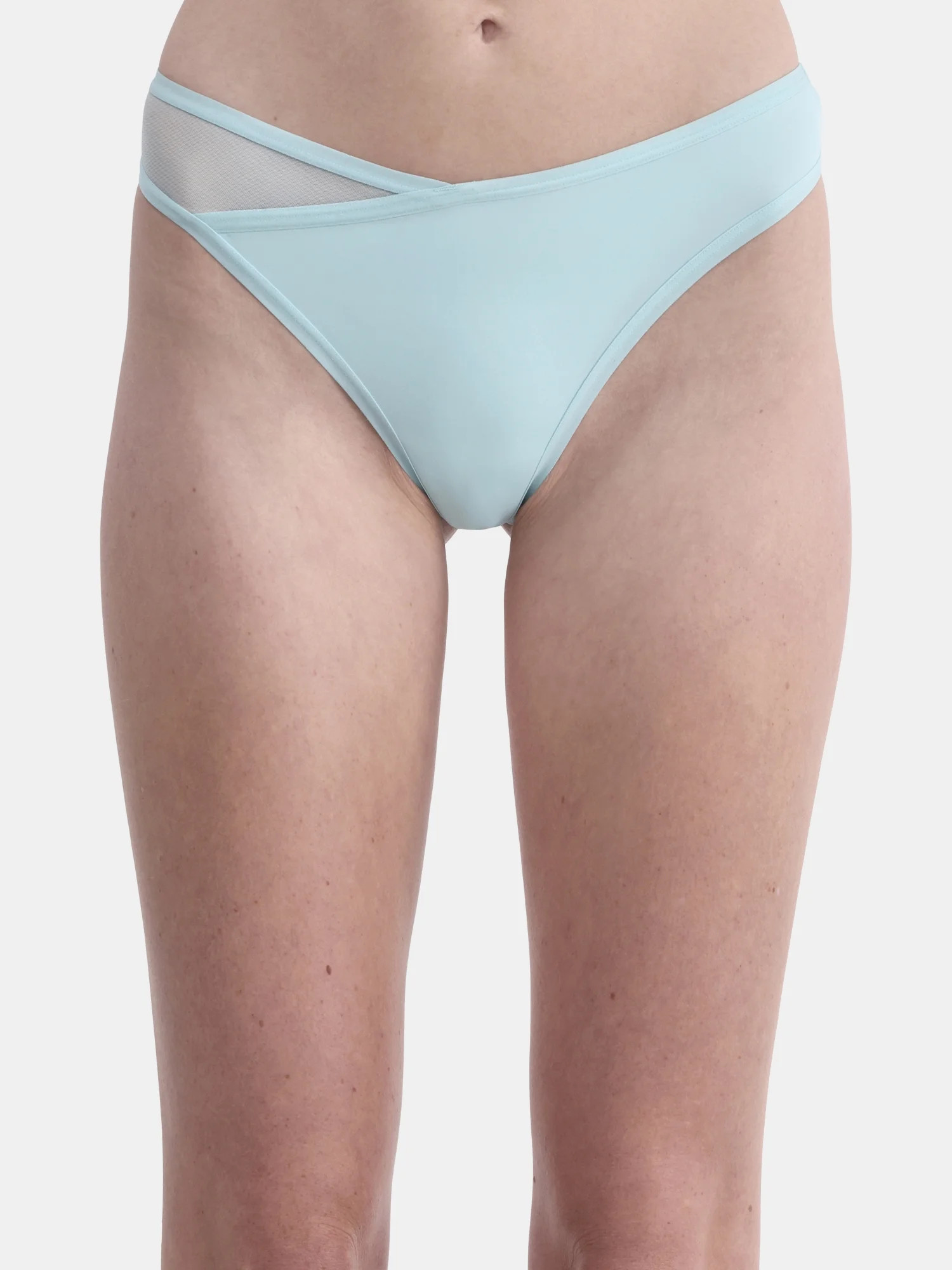 No Boundaries Micro Thong Panty with Mesh, Women’s and Women’s Plus | Walmart (US)
