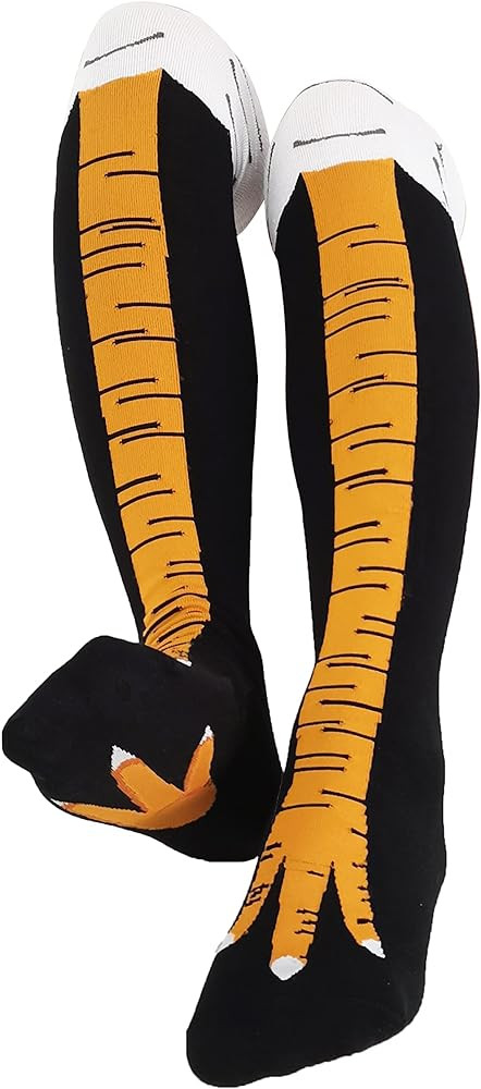 WHOTAY Crazy Funny Chicken Leg Socks for Women Men Novelty Chicken Feet Socks White Elephant Gift... | Amazon (US)