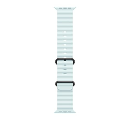 Apple Watch Band - Ocean Band (49mm) - Ice Blue with Black Titanium Finish - Regular | Amazon (US)