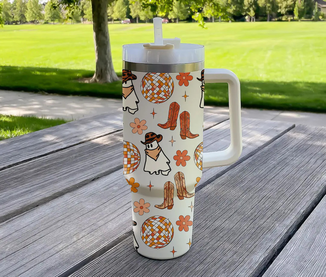Western Halloween Tumbler 40oz With Handle Halloween 40oz - Etsy | Etsy (US)