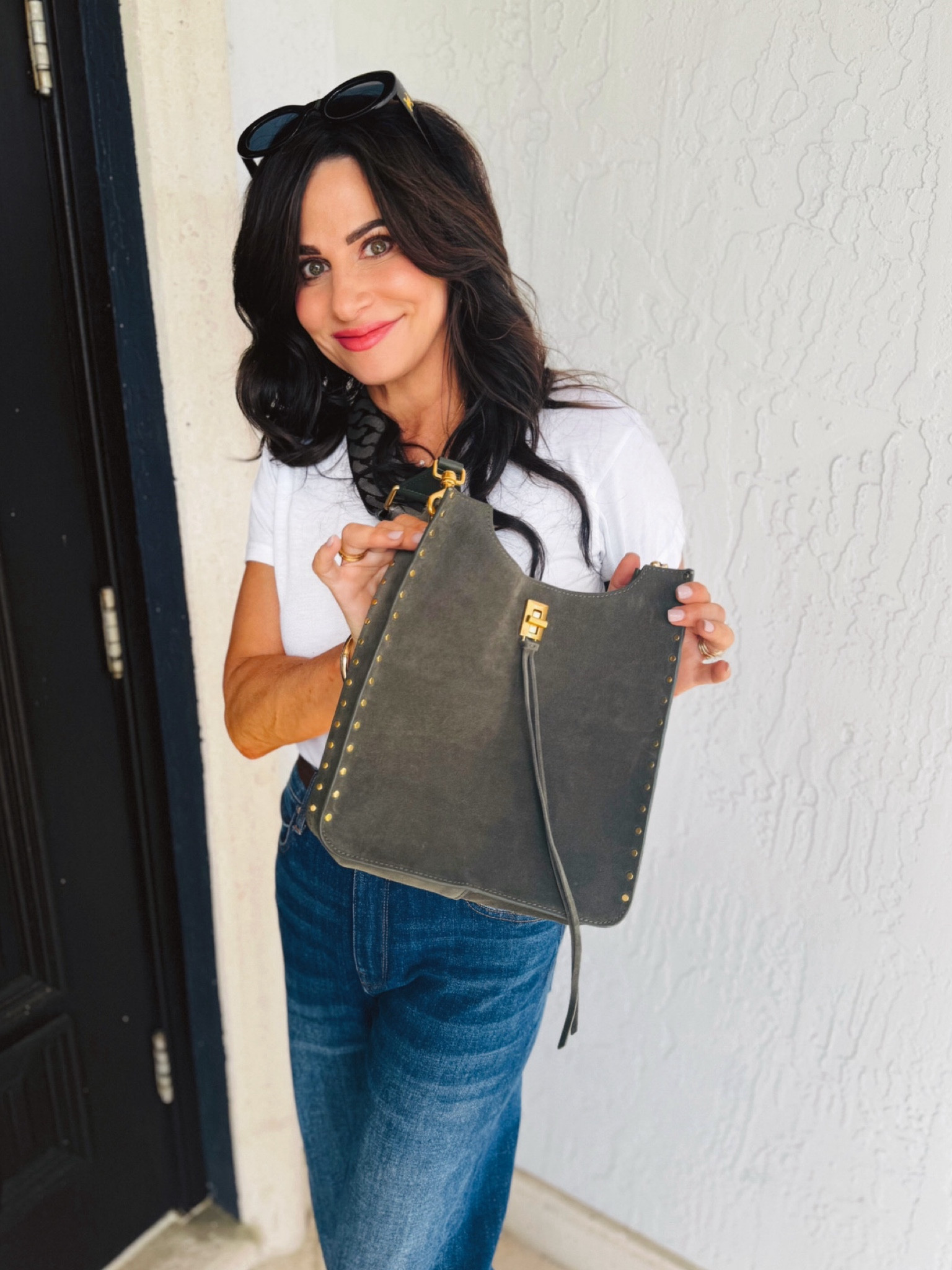 Olive is another trending color and this suede bag is Everything! Left you several
Choices . Also suede is huge - so I shared this bag in a different color . 

#LTKStyleTip #LTKItBag #LTKOver40