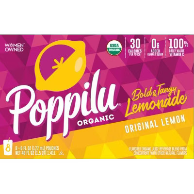 Poppilu Original Lemonade Drink - 8pk/6 fl oz Pouches | Target