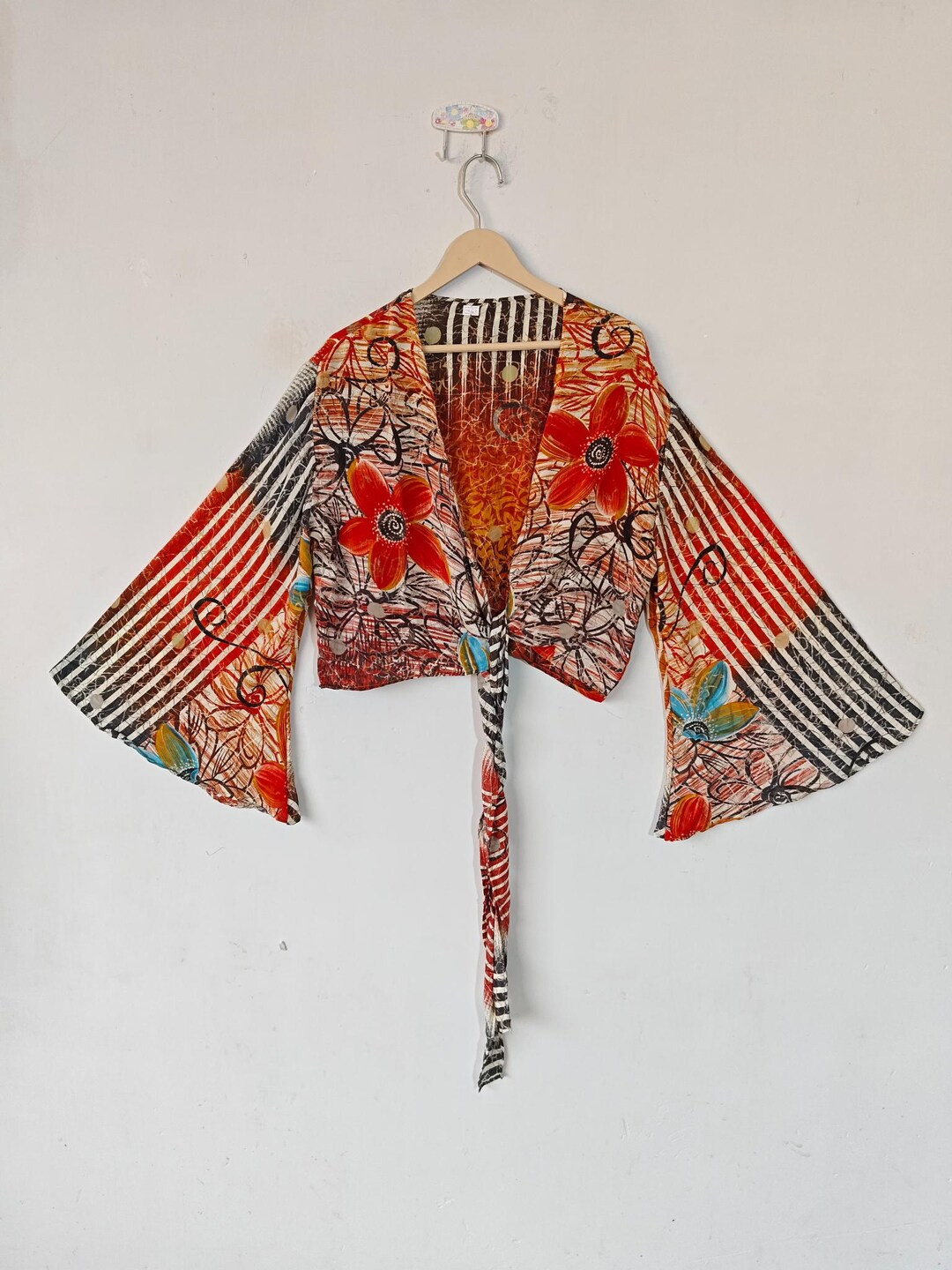 New Trending Silk Crop Top, Bell Sleeves Crop Top, Silk Wrap Top, Summer Silk Top, Designer Crop ... | Etsy (US)