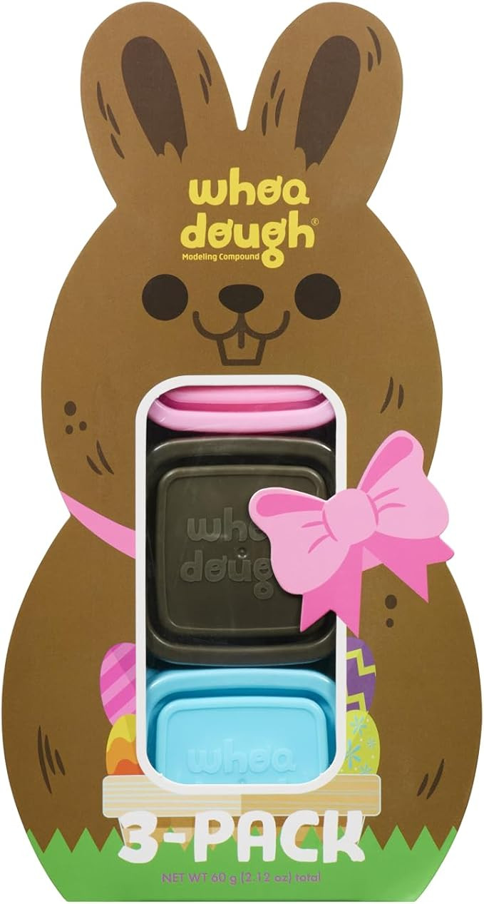 Chuckle & Roar - Easter Whoa Dough 3 Pack Choco Bunny Basket Stuffer - Arts and Crafts - Fun for ... | Amazon (US)