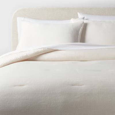 Cozy Faux Shearling Comforter and Sham Set - Threshold™ | Target