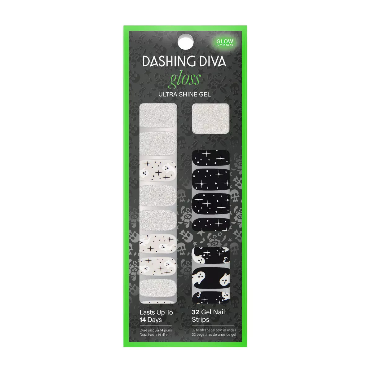Dashing Diva Gloss Ultra Shine Gel Nail Art - Ghostly Touch - 32ct | Target