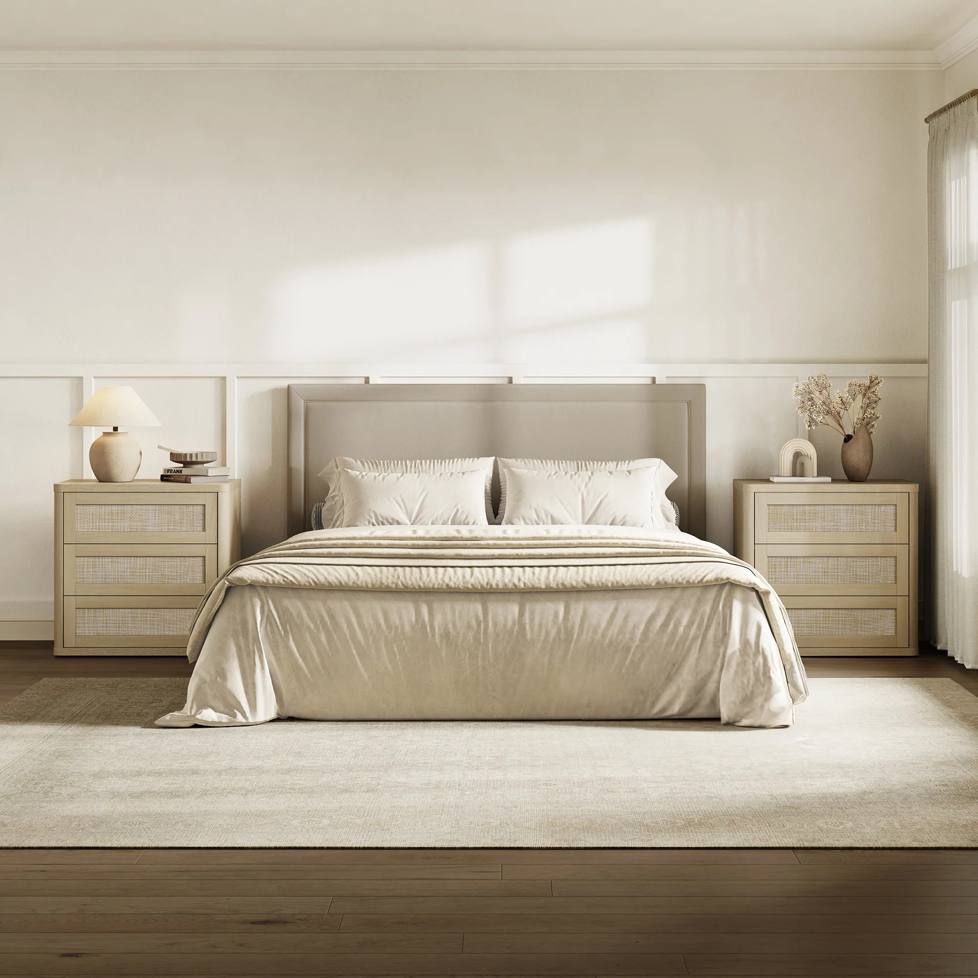 Zura Nightstand with 3 Drawers | SICOTAS