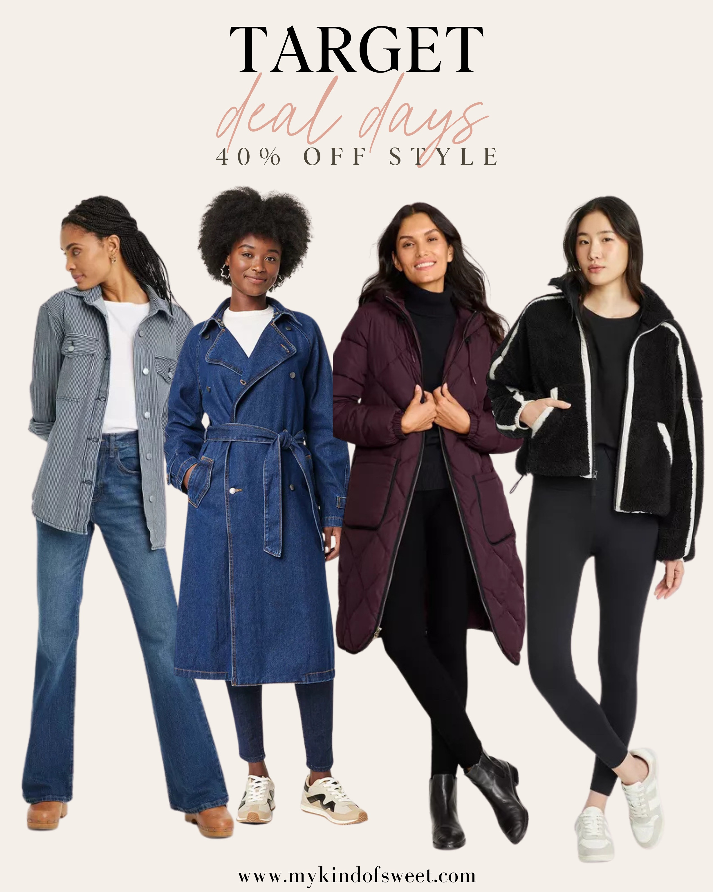 How cute are these jackets for the colder season? Target’s Black Friday Sale is 40% off women’s fashion. 

#LTKCyberWeek #LTKStyleTip #LTKSaleAlert