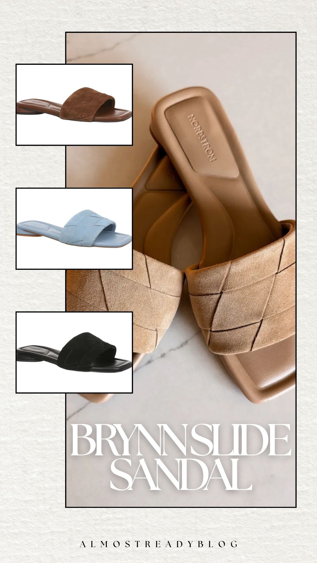 Brynn Slide Sandalas from Nordstrom!! I have the tan and blue colors, but they also come in black and brown! They run true to size 

summer fashion, new arrivals, nordstrom, footwear, watchnow, amanda west 

 #LTKgrwm #LTKootd #LTKSeasonal