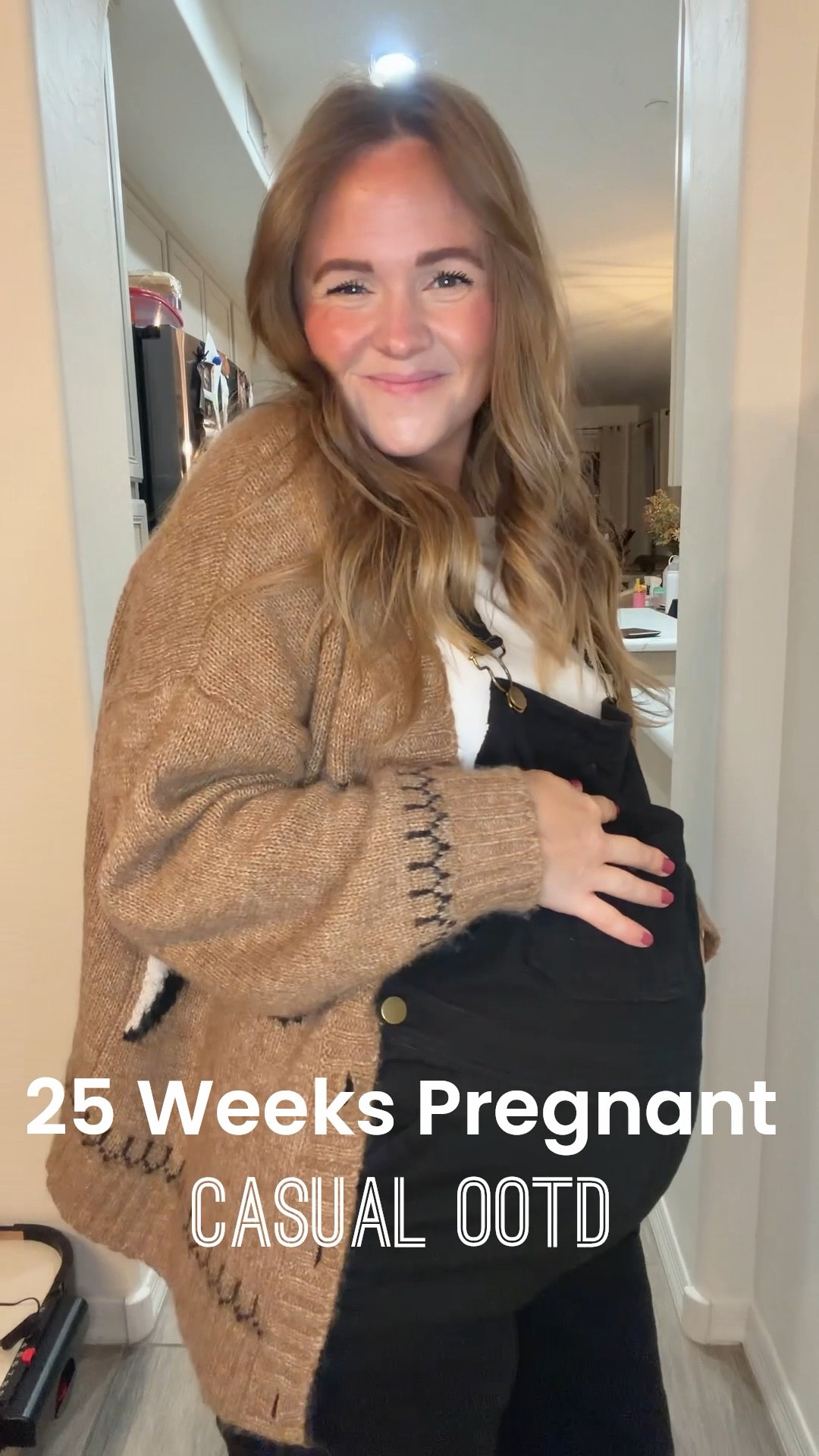 Casual, non maternity outfit of the day. 

My exact horse cardigan is sold o it (old navy) but found an awesome Amazon look a like 

#LTKmomlife #LTKBump #LTKootd