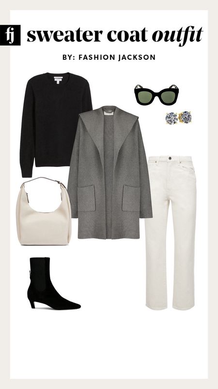 Grey coatigan outfit idea 

#LTKfindsunder100 #LTKstyletip #LTKsalealert