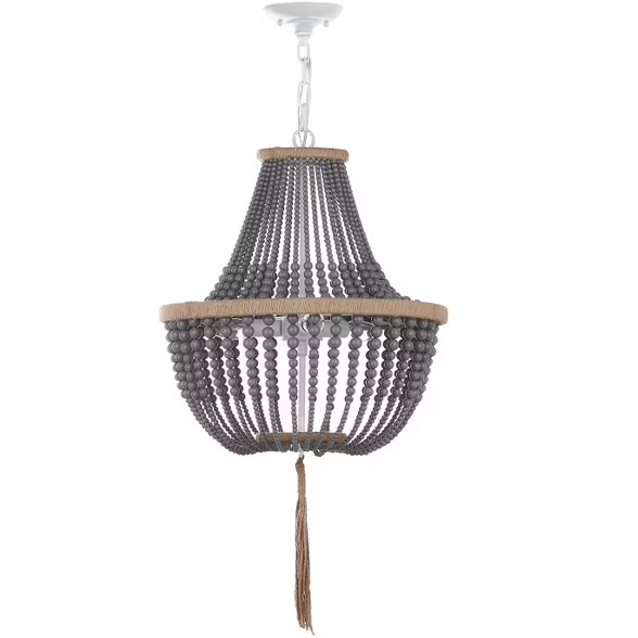 Lush Kristi 3 Light Beaded Pendant  - Safavieh | Target