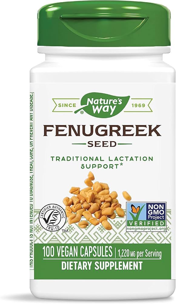 Nature's Way Fenugreek Seed, Traditional Lactation/Breastfeeding Support*, 1,220 mg per Serving, ... | Amazon (US)