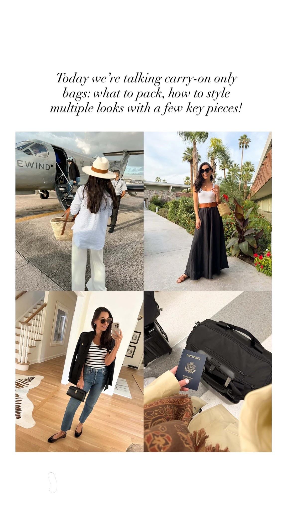 Carry on packing guide on Substack 🤍 travel outfit 

#LTKTravel #LTKstorytime #LTKSeasonal