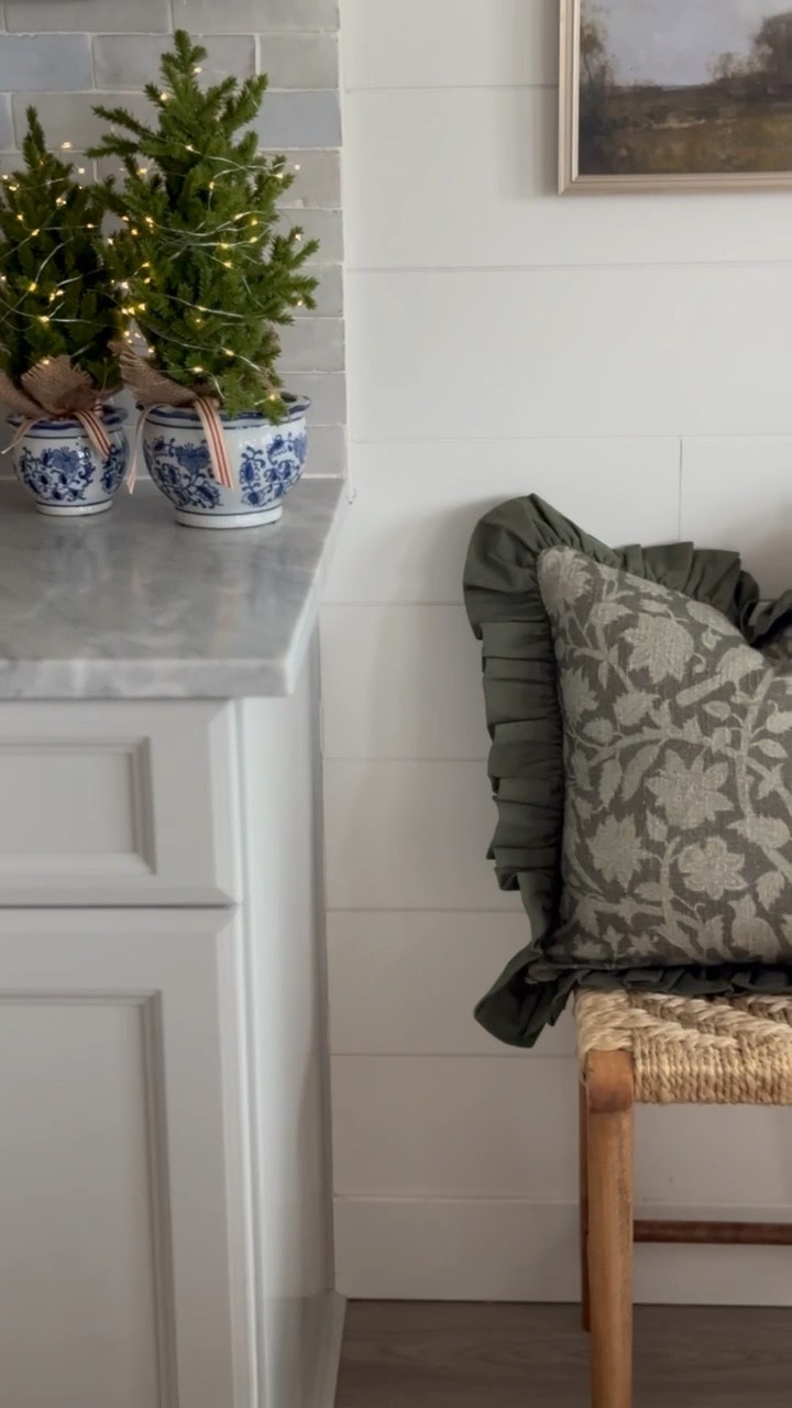 The prettiest throw pillow under $35!! I love the color and warmth it adds to this corner, and these trees and pots have been such a favorite by all of you! 

#LTKHoliday #LTKStyleTip #LTKHome