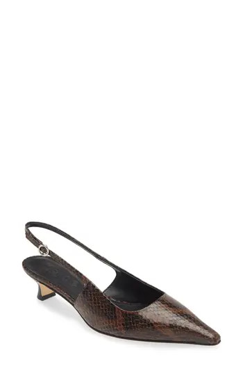 aeyde Catrina Pointed Toe Pump in Moka at Nordstrom Rack, Size 10Us / 40Eu | Nordstrom Rack